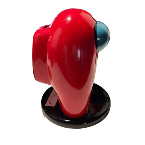 Among Us Crewmate Red Ceramic Piggy Bank Innersloth - Picture 4 of 7